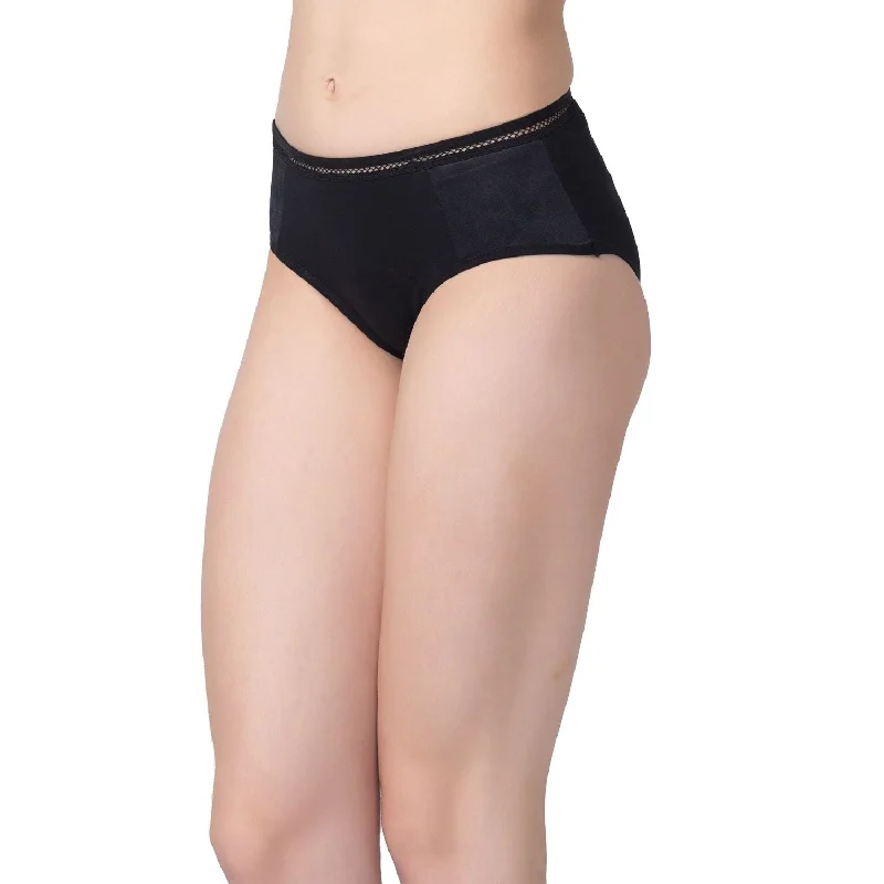 Mid Waist Hipster Panty Black