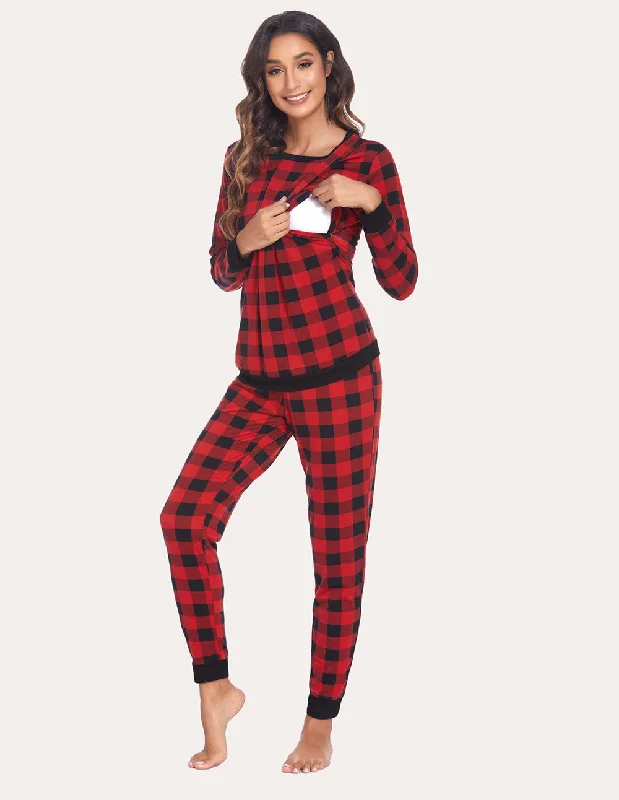 Red/Black Plaid / L