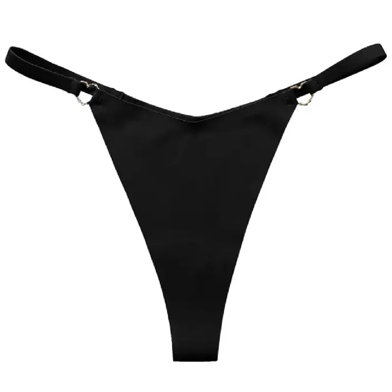 SEAMLESS DOUBLE HEART G - BLACK