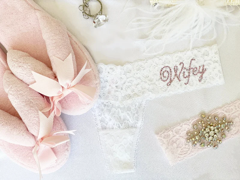 Wifey Darling Lace Bridal Thong