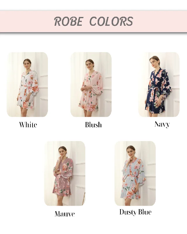 Ruffle Floral Robe