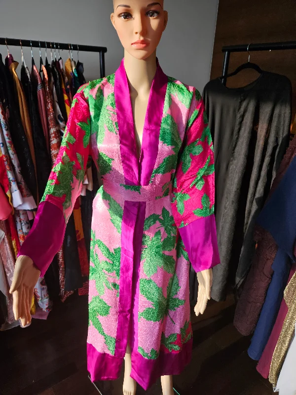 Vivian silk kimono robe