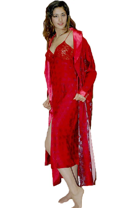 Women's Iridescent Jacquard Long Robe #761g