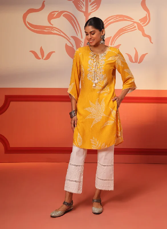 Ireen Chrome Yellow Printed Kurta for Women