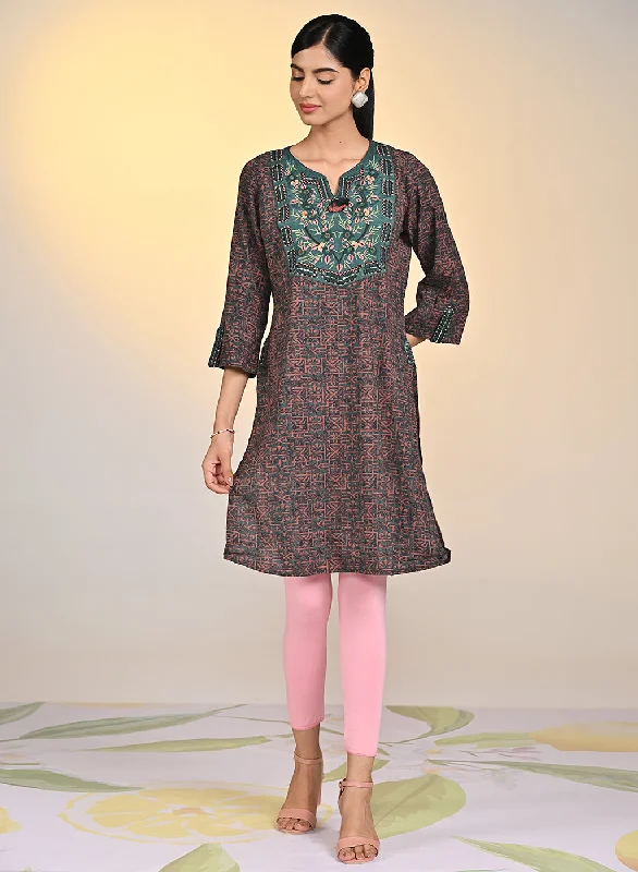 Karishma Green Printed Kurti for Women