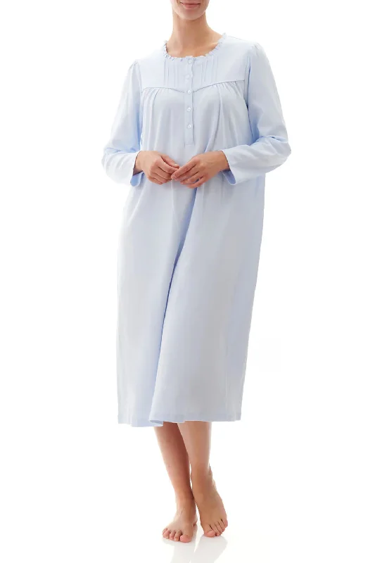 Mid Length Nightie with Yoke