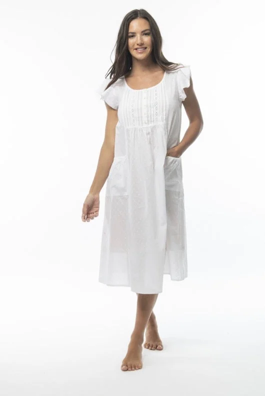 Orientique Victoria Dreams Dove Cotton Nightie 31925