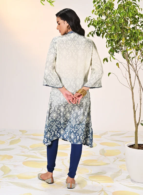 Ruhi Blue Printed Tunic For Women