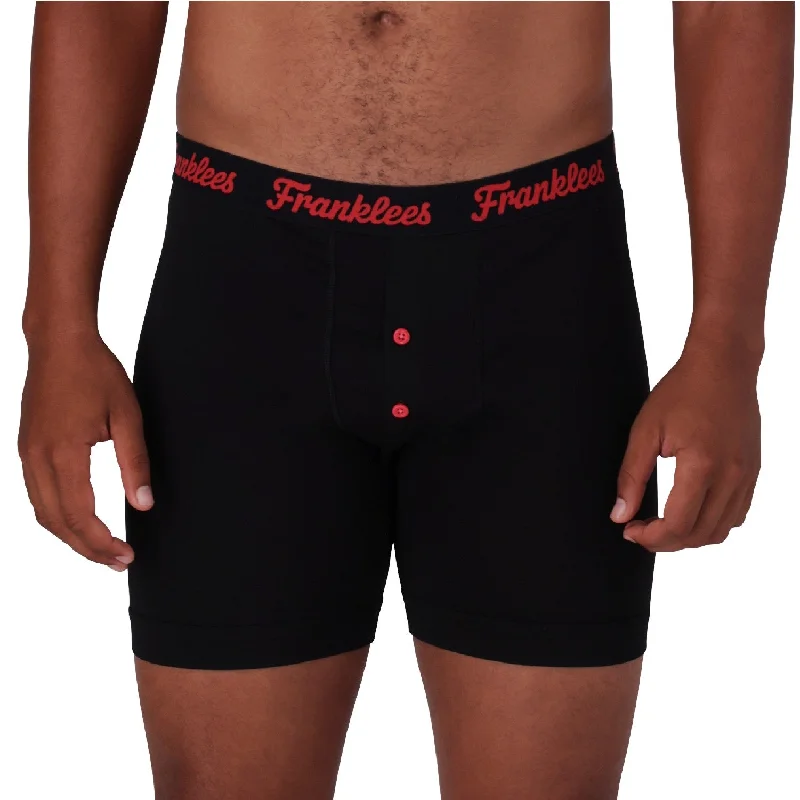 Button Fly Boxer Brief | Soft Cotton | Red Logo