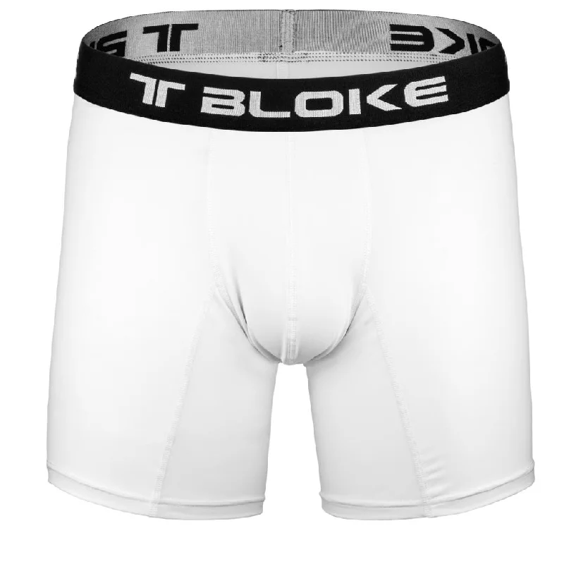 Men's White Mesh Boxer Briefs T Bloke