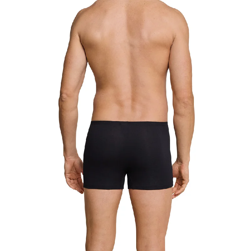 Schiesser, Herren Shorts, 2er Pack, schwarz