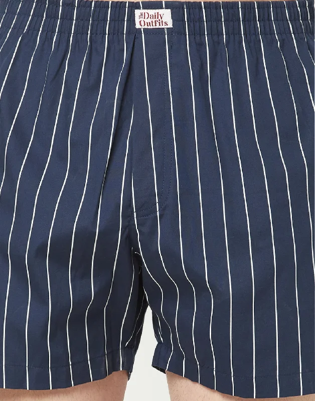 Striped Sense Cotton Woven Boxer