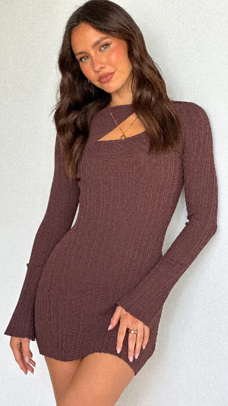 Ellison Mini Dress - Chocolate