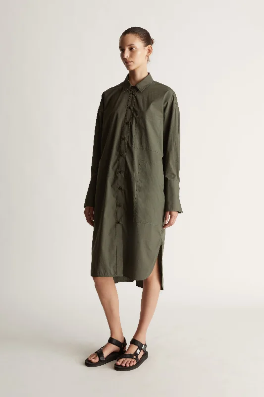 LM Poplin LS Shirt Dress