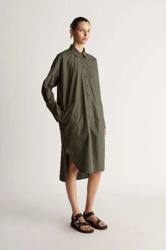 LM Poplin LS Shirt Dress