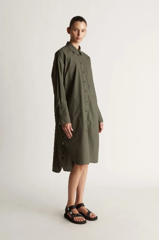 LM Poplin LS Shirt Dress