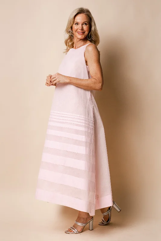 Molly Organza Dress in Blush