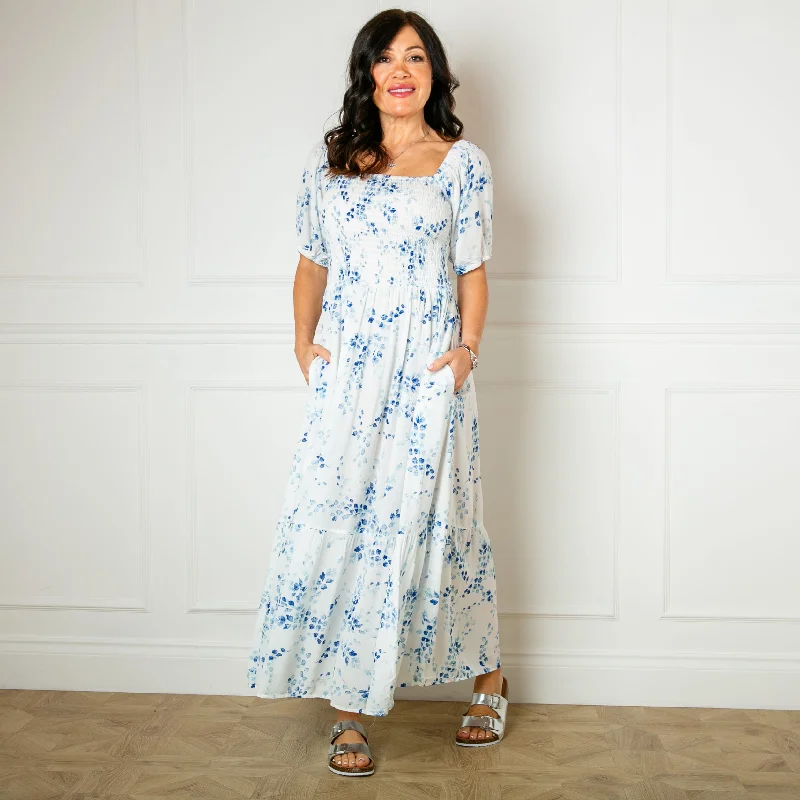 Petal Print Vacation Dress