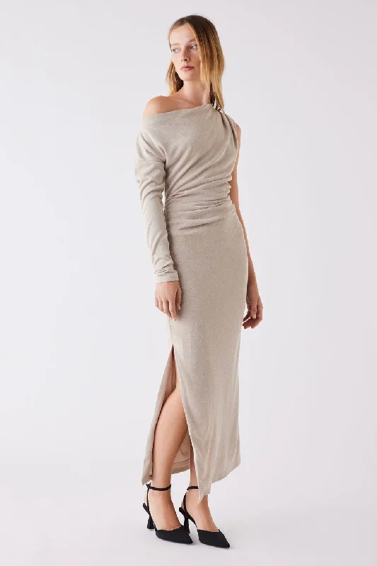 Transmit Golden Sparkle Midi Dress