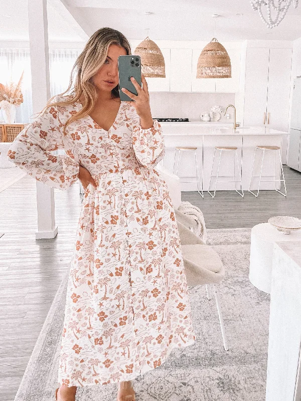 Yve Dress - White Print