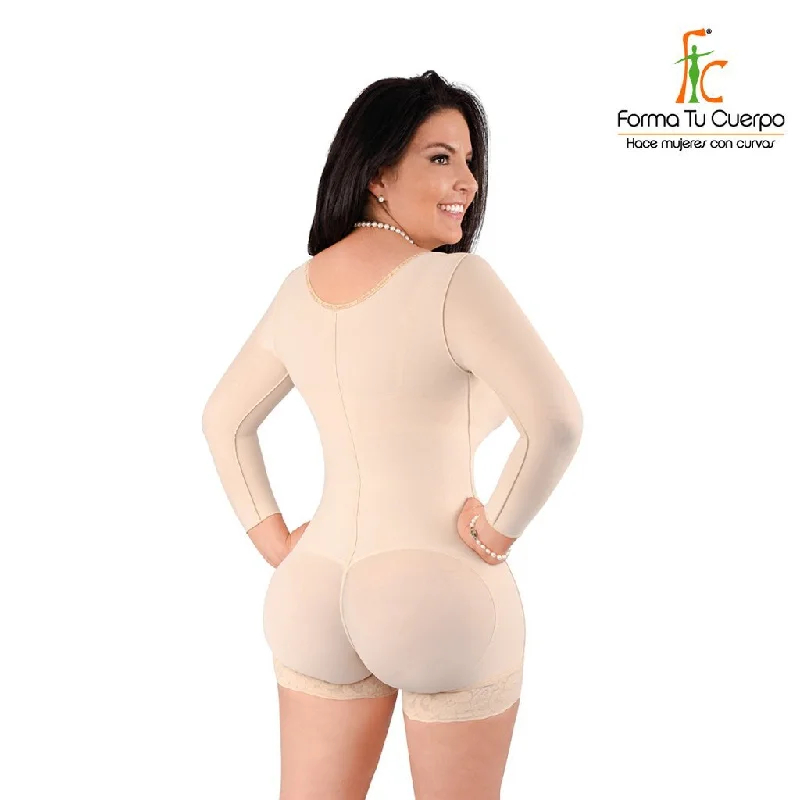 Faja Colombiana Cachetera con Brasier, Control de Abdomen y Levantacola (Ref. O-092)