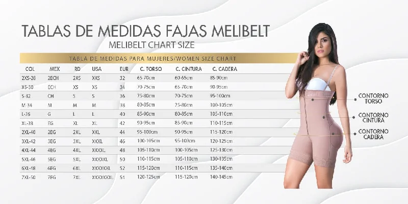 Fajas Colombianas Melibelt 3016 Plus size