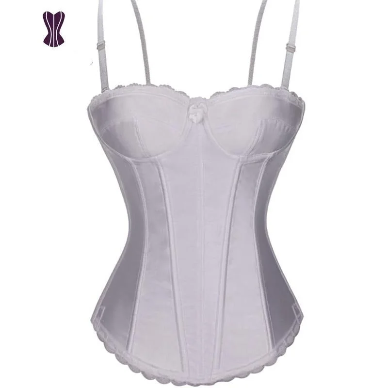 HLS High Quality Spaghetti Strap Bridal Corset Bustier.