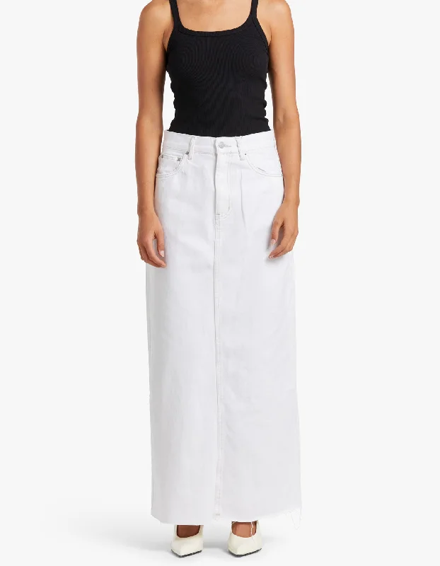 Hudson Maxi Skirt - Geisha White