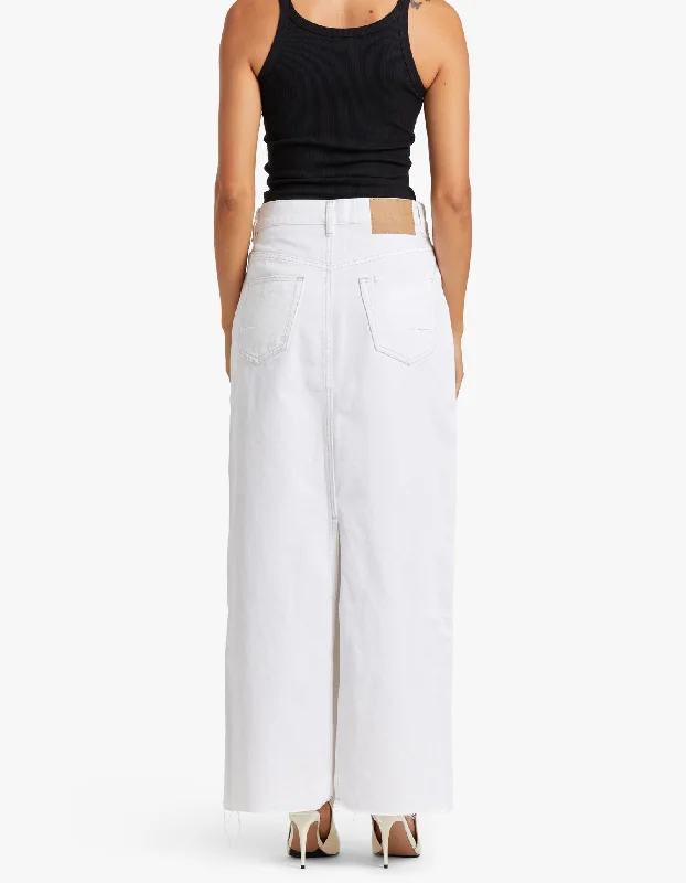 Hudson Maxi Skirt - Geisha White