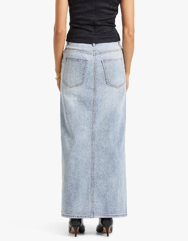 Phoebe Maxi Skirt - Washed Blue L60