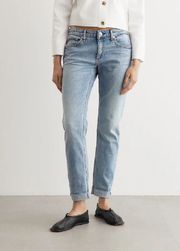 Dre Low-Rise Slim Boyfriend Jeans