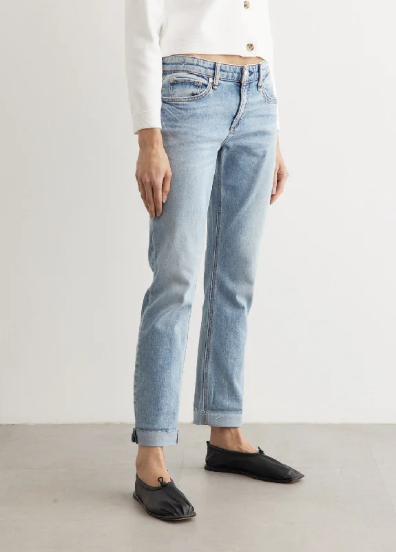 Dre Low-Rise Slim Boyfriend Jeans