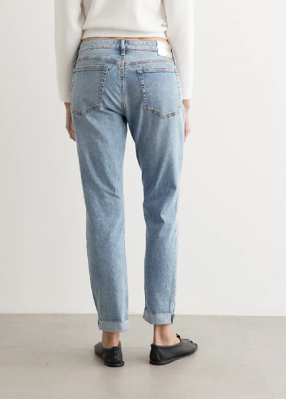 Dre Low-Rise Slim Boyfriend Jeans