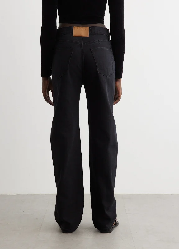 Ez Mid-Rise Relaxed Straight Jeans