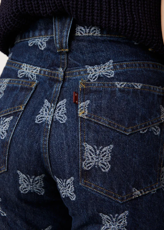 Straight Denim Papillon Jeans