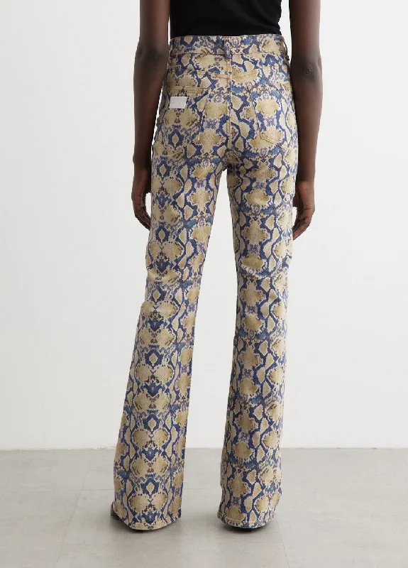 Print Denim Iry High-Waist Jeans