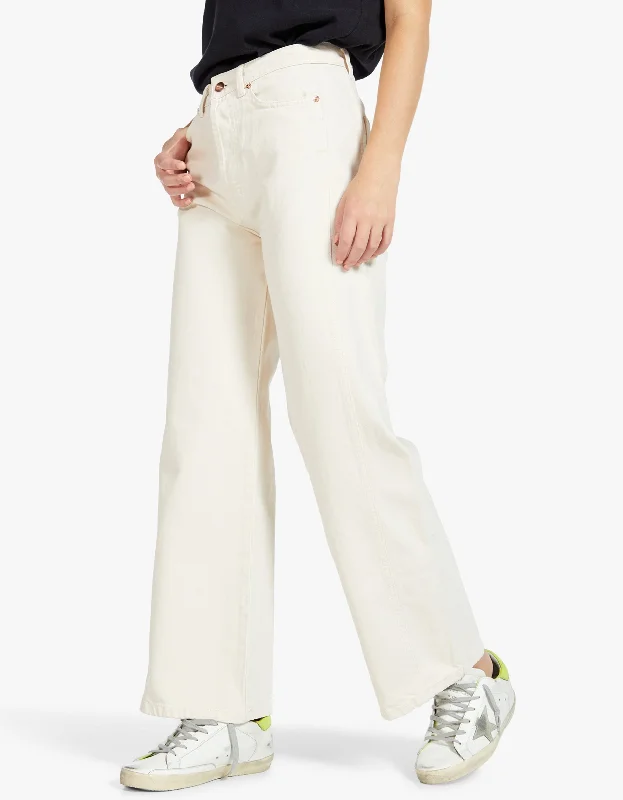 Denim Wide Pant - Dirty White