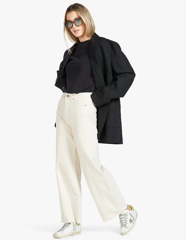 Denim Wide Pant - Dirty White