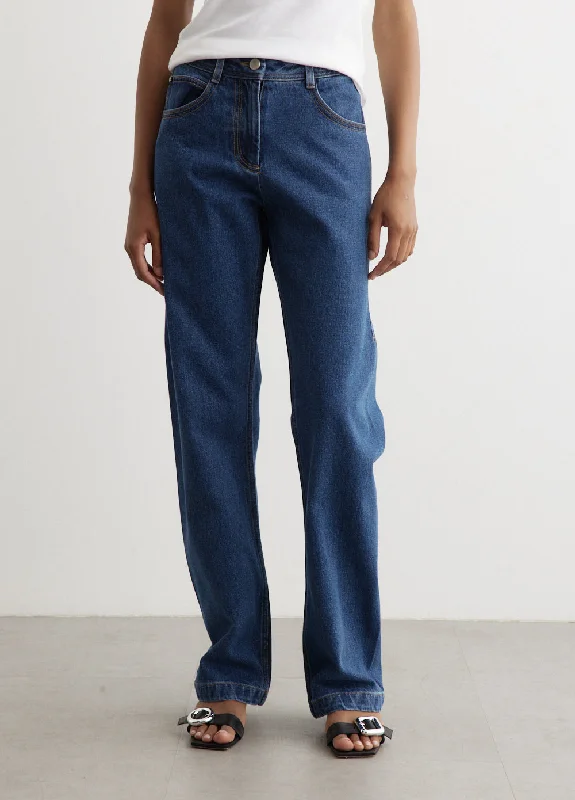 Straight Fit Denim Jeans