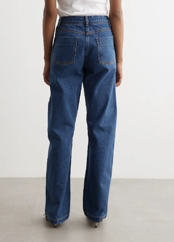 Straight Fit Denim Jeans