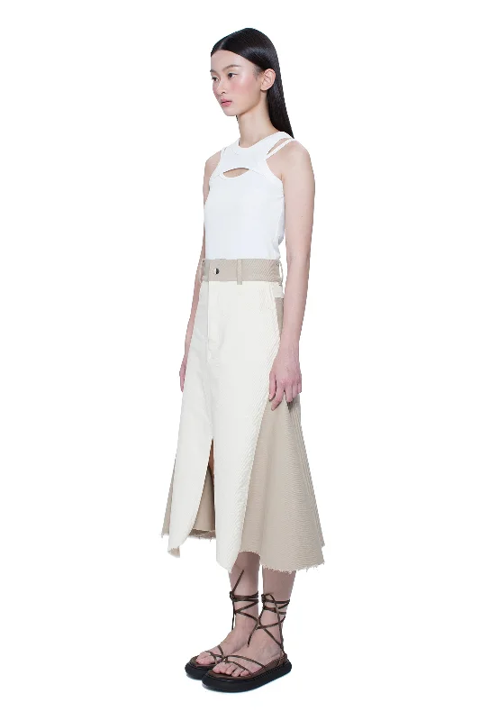 Asymmetric Hem with Panel Skirt