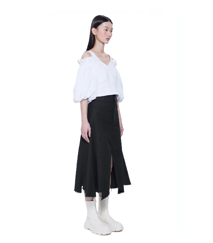 Asymmetric Hem with Panel Skirt