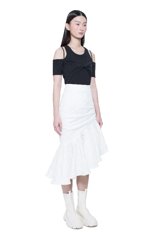 Asymmetric Ruffles Skirt