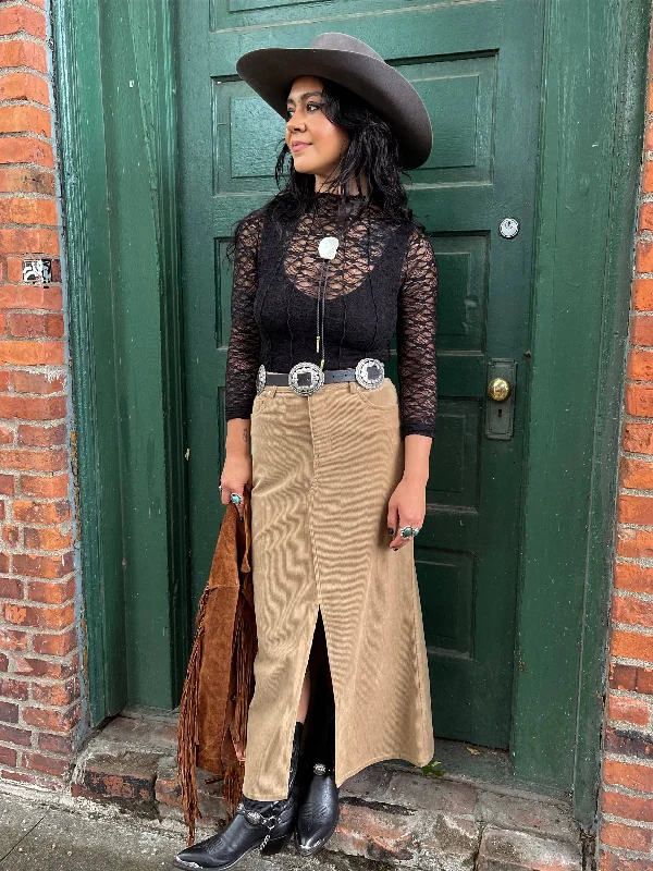 Day One Corduroy Midi Skirt