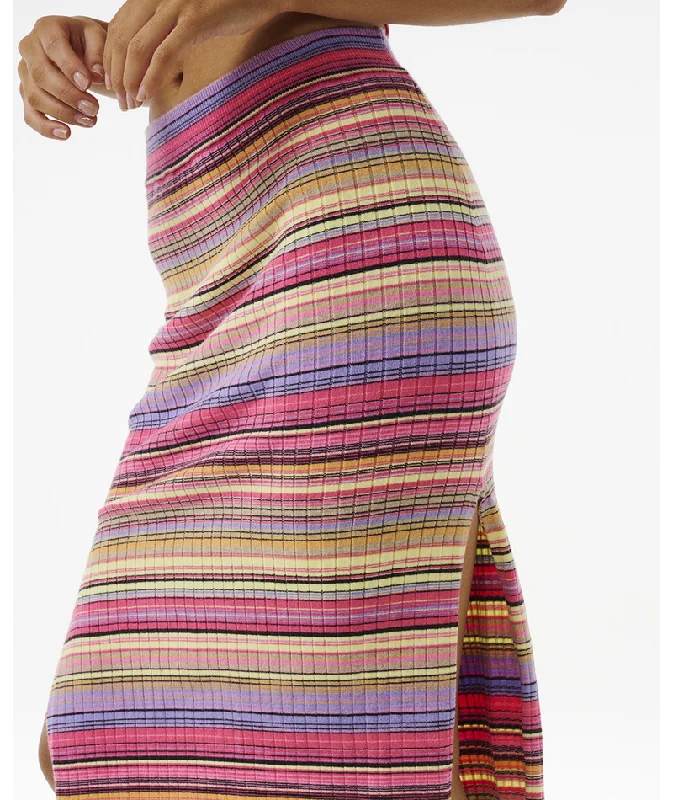 Rip Curl Palapa Knit Midi Skirt-Multi