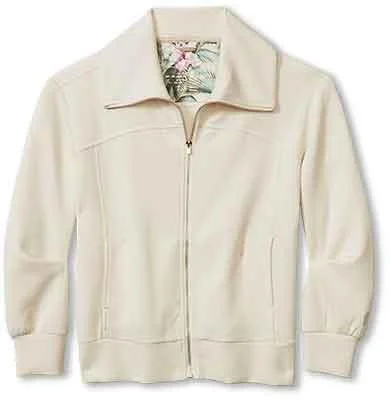 Tommy Bahama Women's Palm Voyage Full Zip Jacket - Bleached Sand