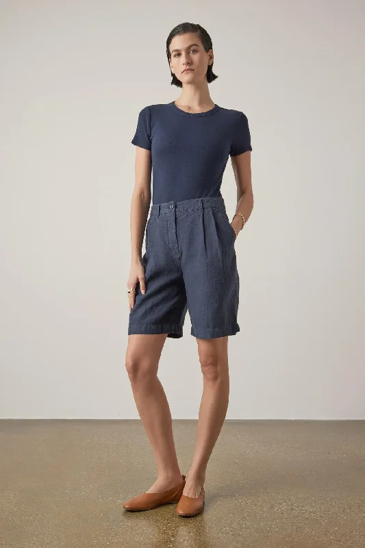 LARCHMONT HEAVY LINEN SHORT