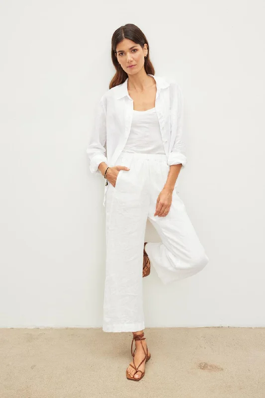 WHITE-WOVLINEN / x-small