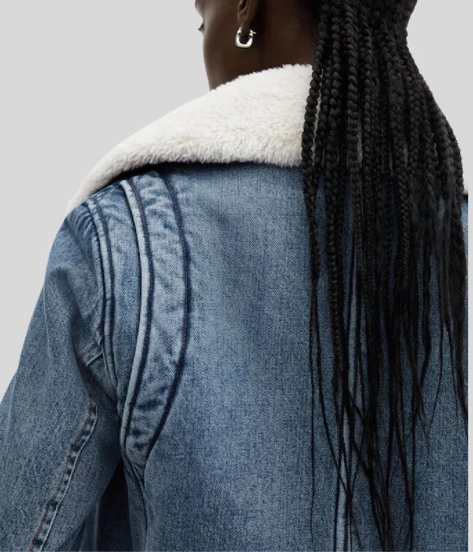 Shearling Denim Jacket