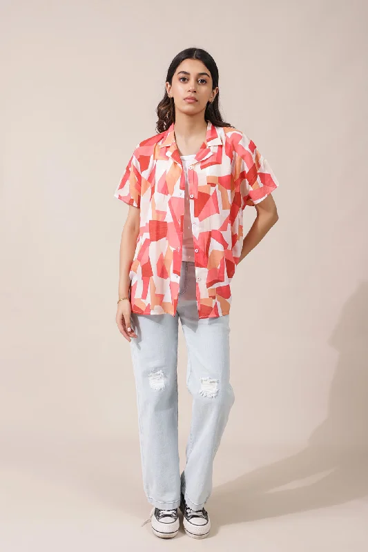 OVERSIZE PRINTED TOP